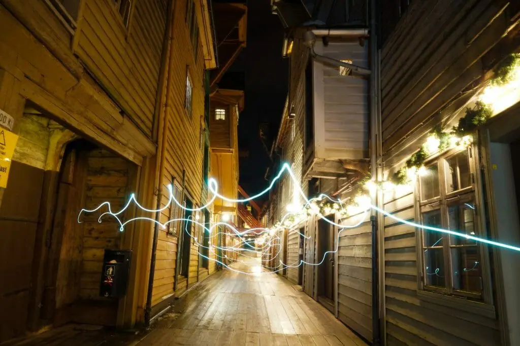 Gay Bergen Norway | Bryggen Hanseatic Wharf