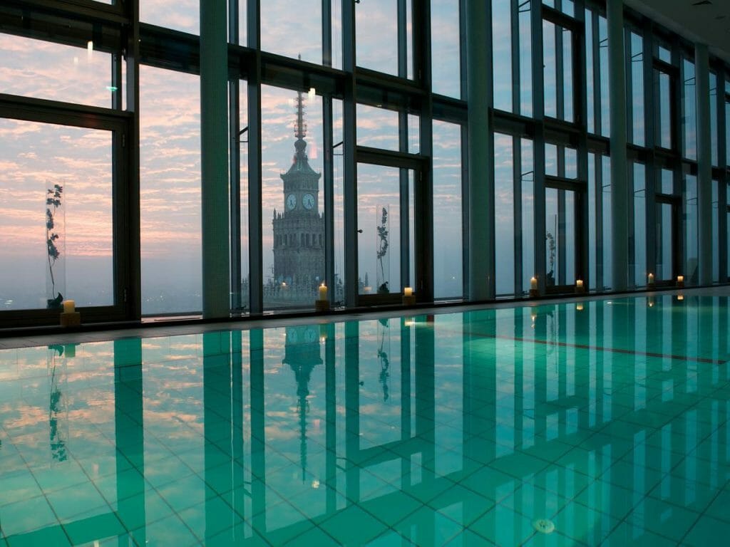 InterContinental Warszawa Pool | warsaw gay guide | gay hostel warsaw | gay places in warsaw | hotels in warsaw city centre |