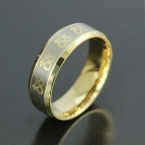 Lesbian Love Symbol Golden Ring