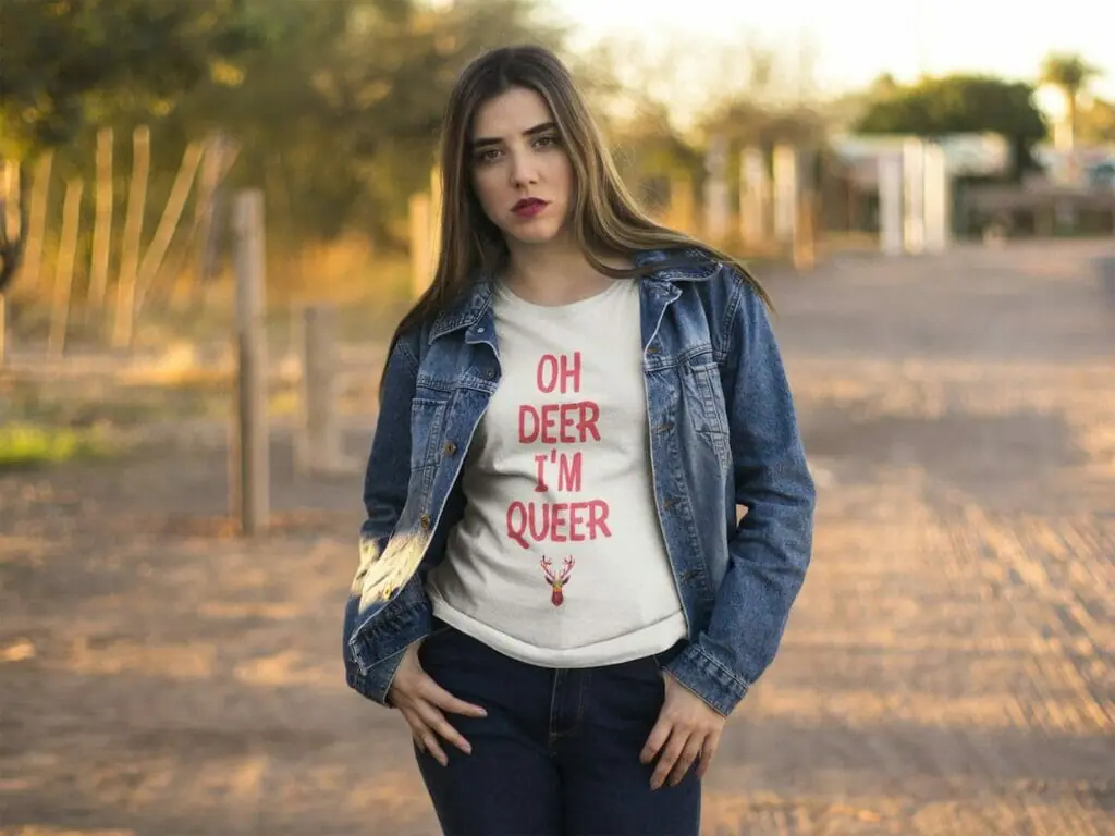Oh Deer I'm Queer Funny Gay Shirts