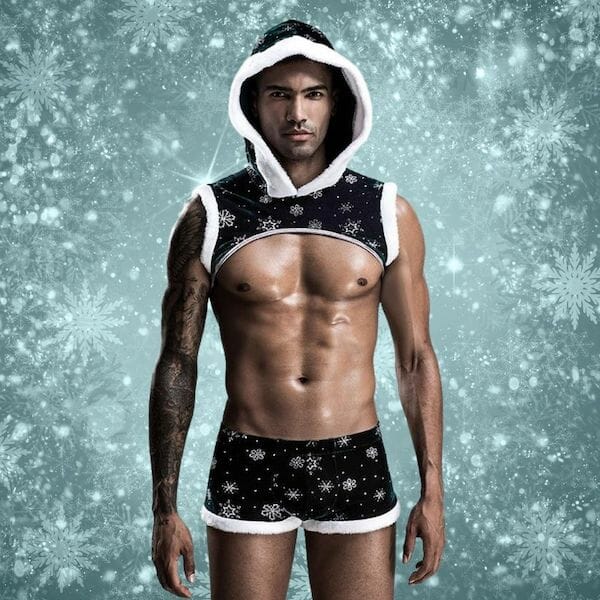 gay anniversary gifts - Sexy Gay White Christmas Costume