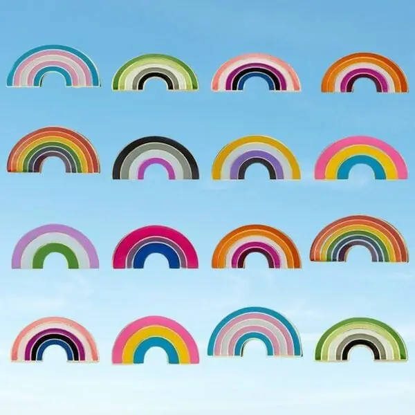 gay presents - Rainbow Pride Enamel Pins