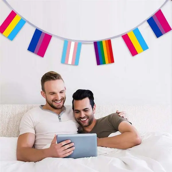 gifts for gay best friend - LGBTQ Mixed Pride Flag Bunting