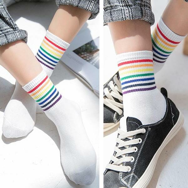 gifts for gay best friend - Rainbow Pride Socks