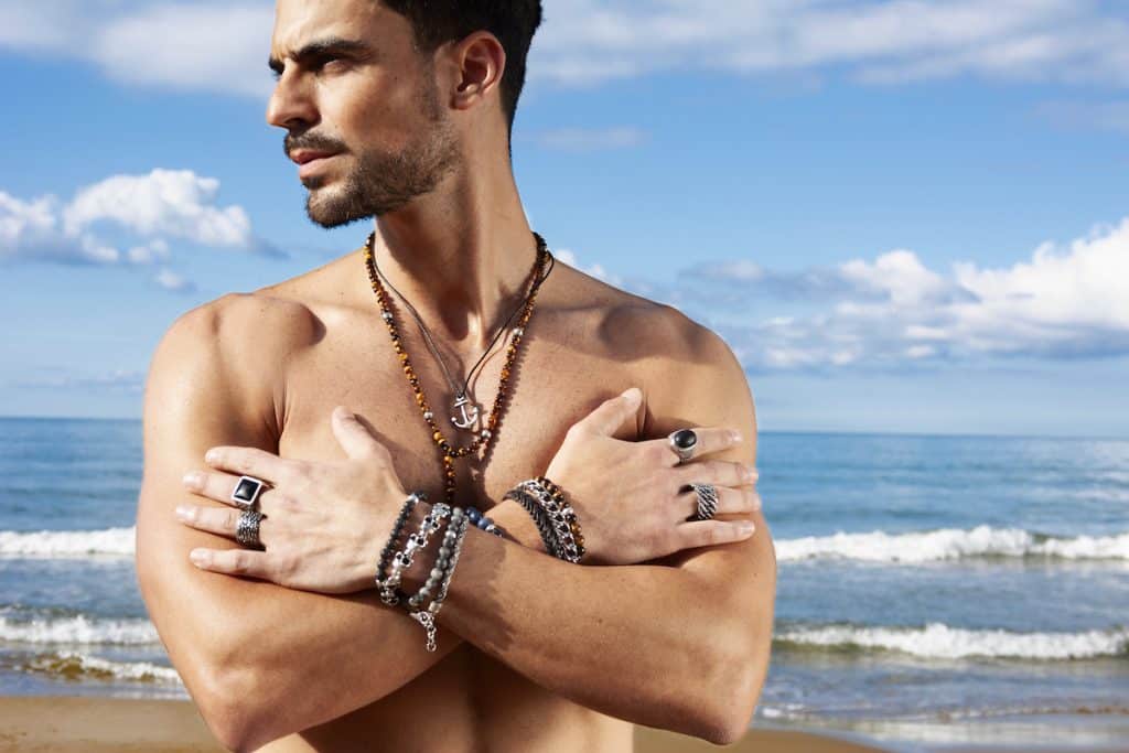 Eleven men's jewelry