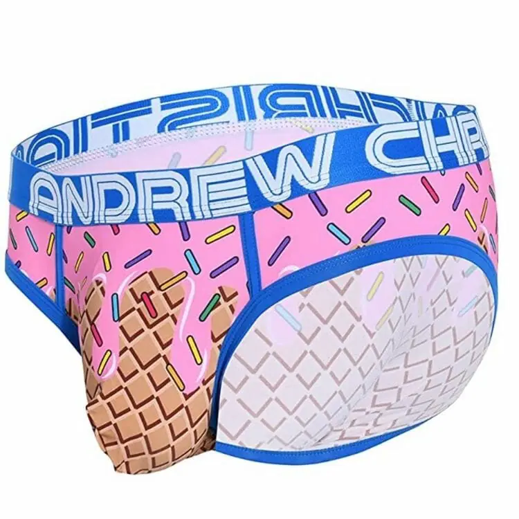 Best Andrew Christian Underwear - Ice Cream Brief wAlmost Naked, Multi