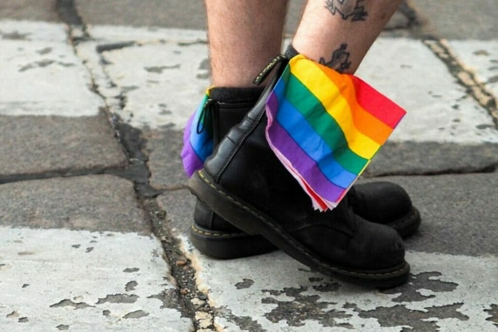 mens gay pride shoes