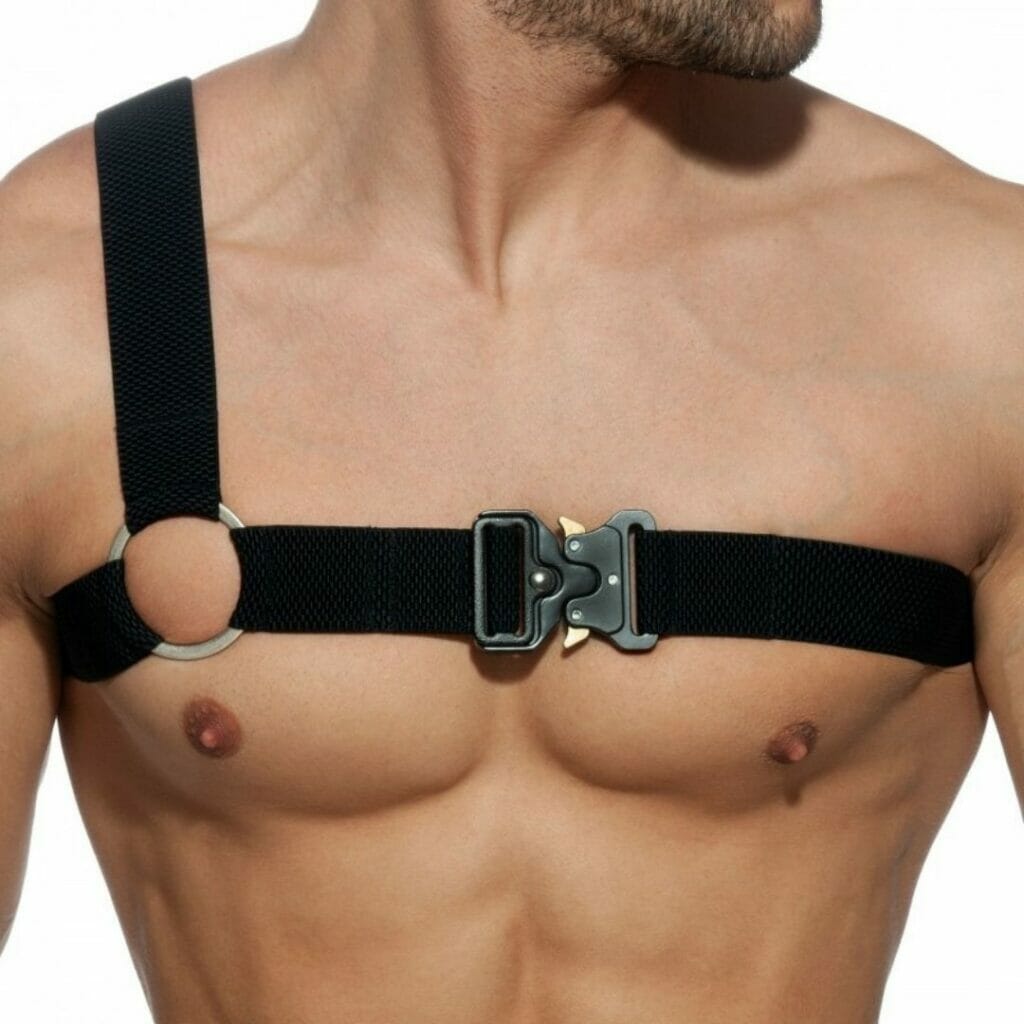 Gladiator Clipped Harness - Black ADDICTED