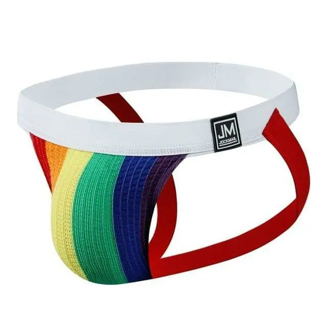 gay jockstraps brands - Jockmail Rainbow Pride Jockstrap