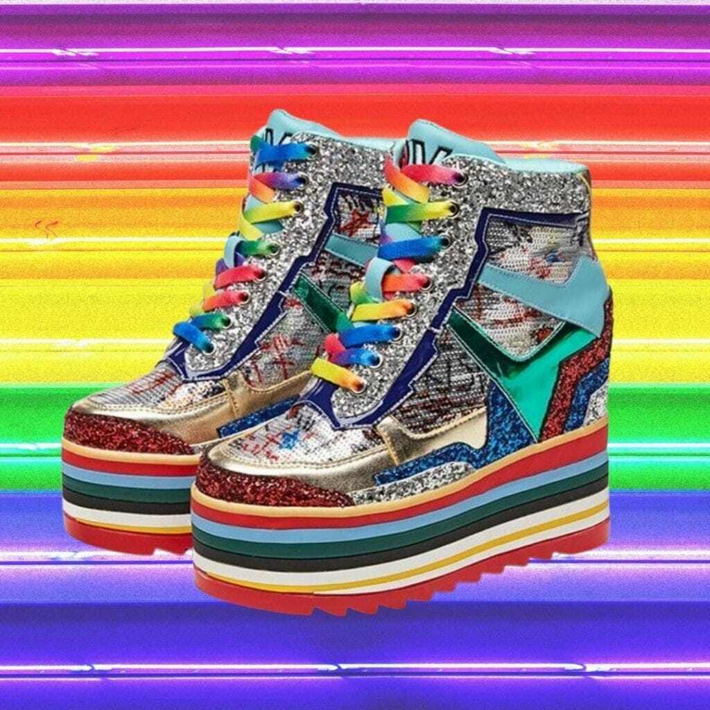 Rainbow Chunky Gay Sneakers