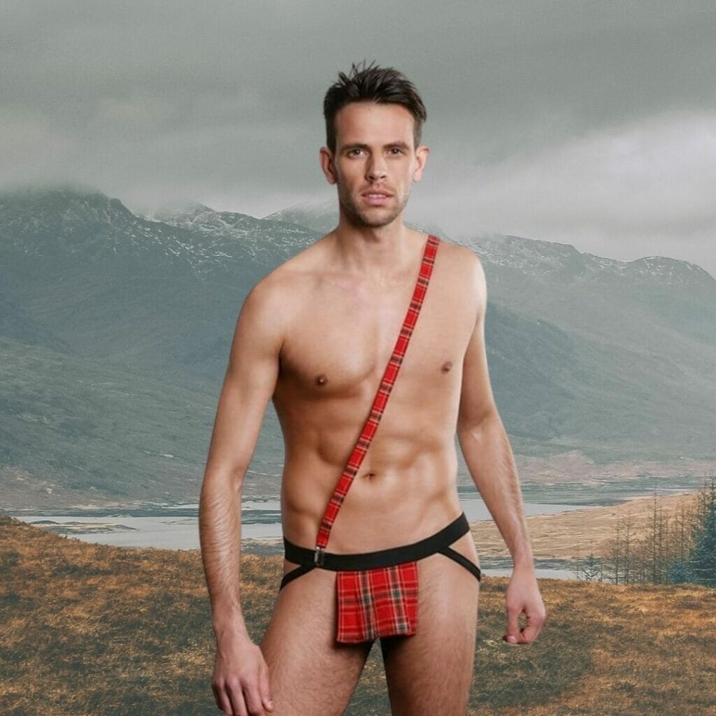 Sexy Gay Scottish Highlander Costume - gay mens halloween costume ideas
