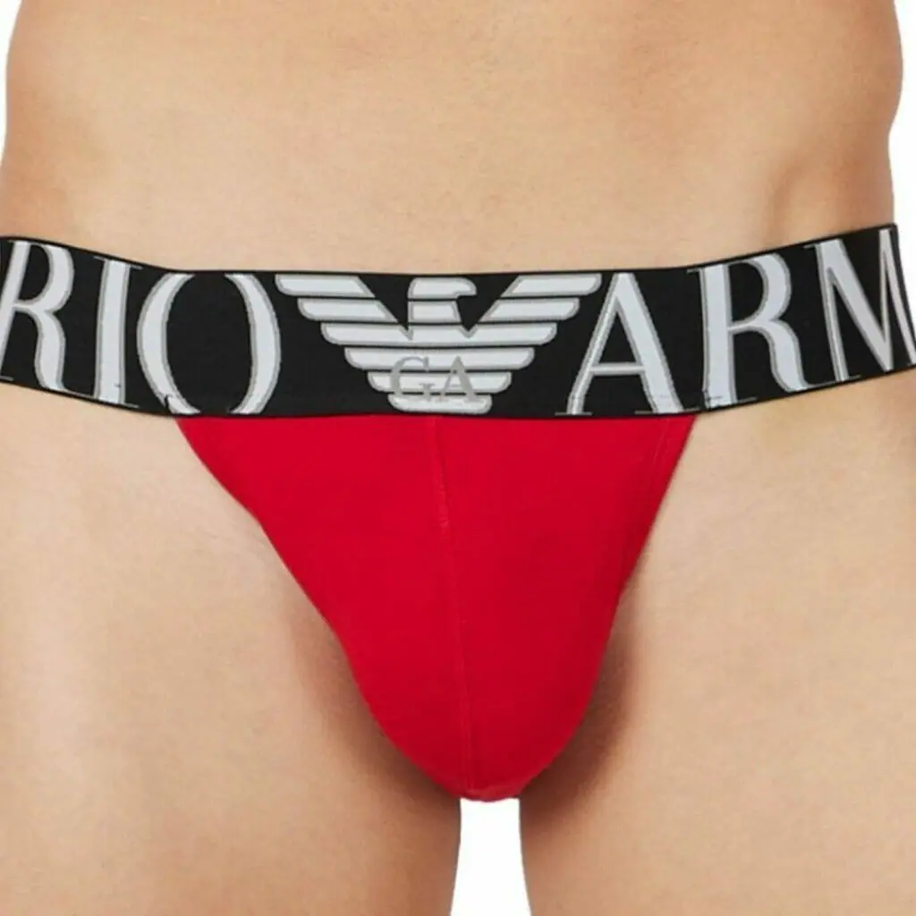 The Emporio Armani Mega Logo Jockstrap - gay jockstraps brands