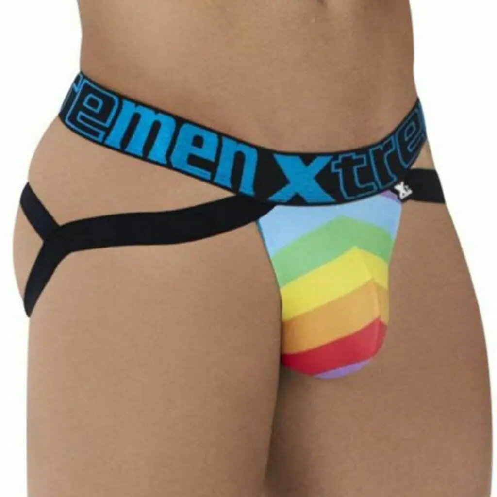 The Xtramen Microfiber Pride Jockstrap - mens gay jockstrap