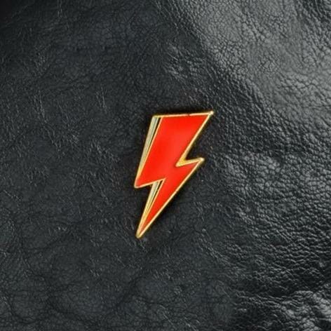 David Bowie Lightning Enamel Pin- lgbtq enamel pins