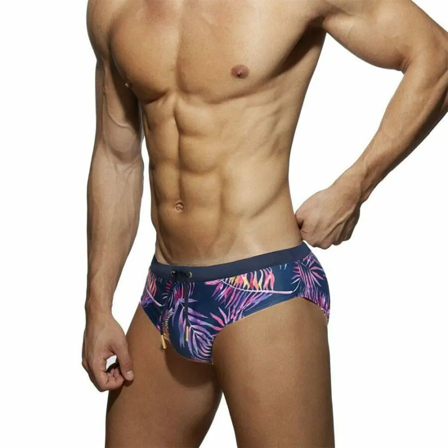Floral Fern Swimmers - gay beachwear