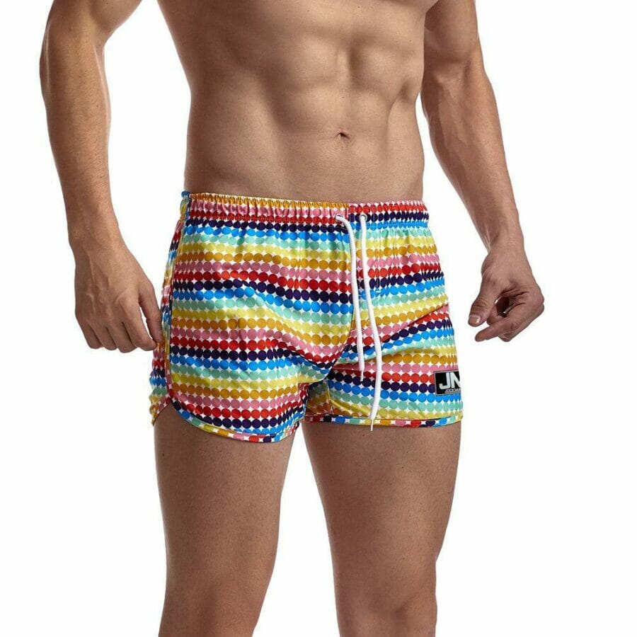 Jockmail Dots Of Colour Board Shorts - gay swim shorts
