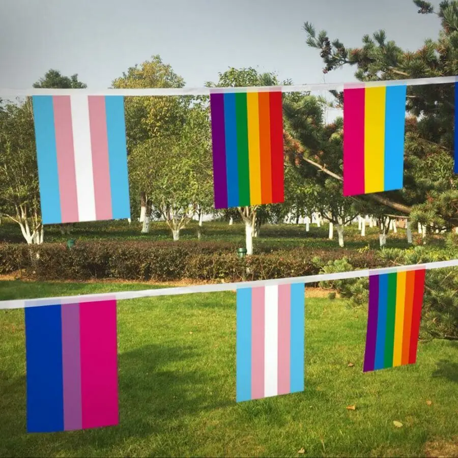 LGBTQ Mixed Pride Flag Bunting