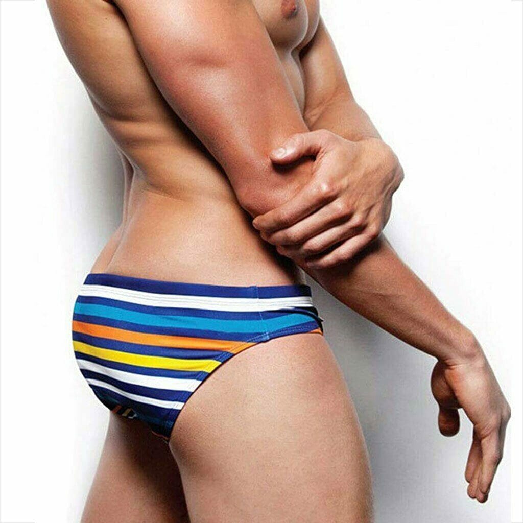 Retro Striped Swimmers - gay mens swimwear online shop
