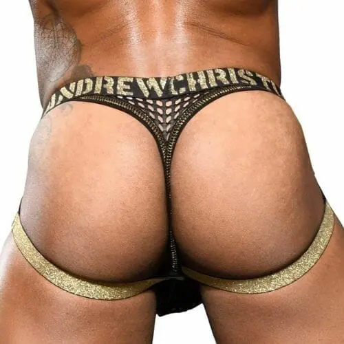 ANDREW CHRISTIAN Access Mesh Jock Thong w/ Almost Naked