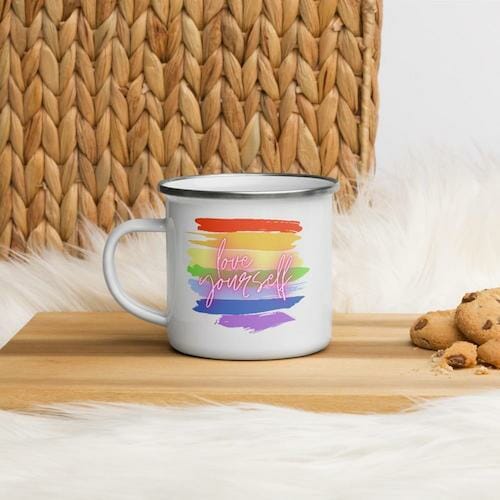 Love Yourself! Enamel Mug