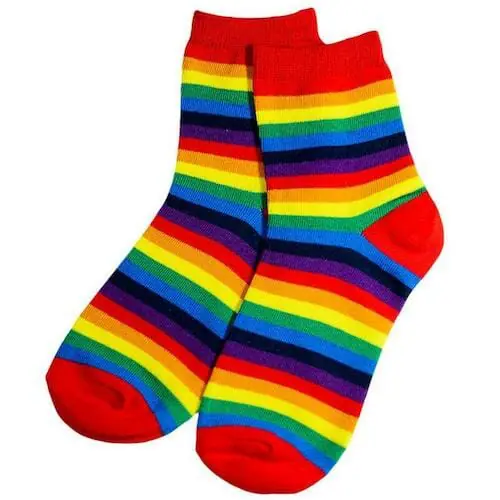 Striped Rainbow Socks- gay socks