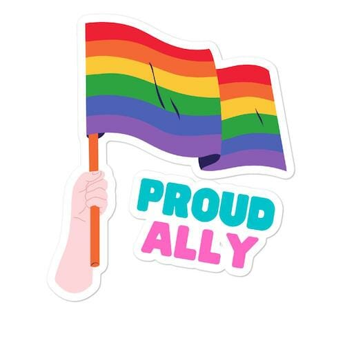 Proud Ally Bubble-Free Stickers