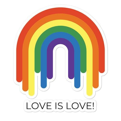 Love is Love Bubble-Free Stickers