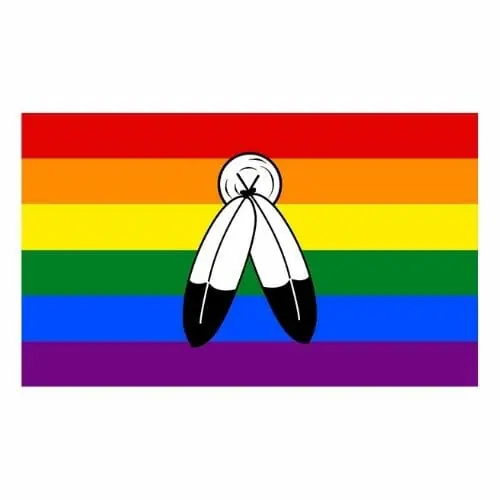 İki Ruhlu Gurur Bayrağı - LGBTQ Bayrağı