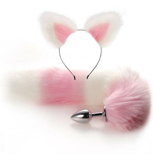 gay anal plug - Bunny Tail Butt Plug With Ear Headband