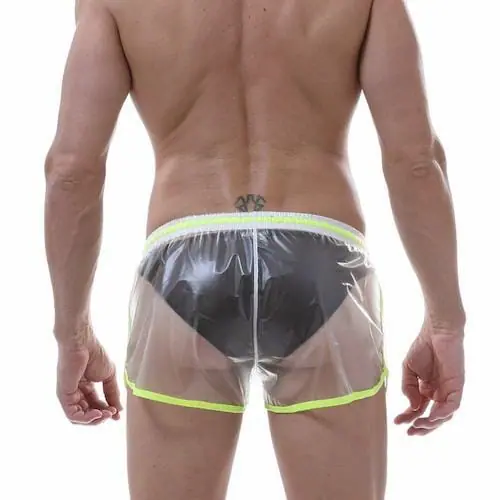 gay booty shorts - Transparent Underwear Shorts