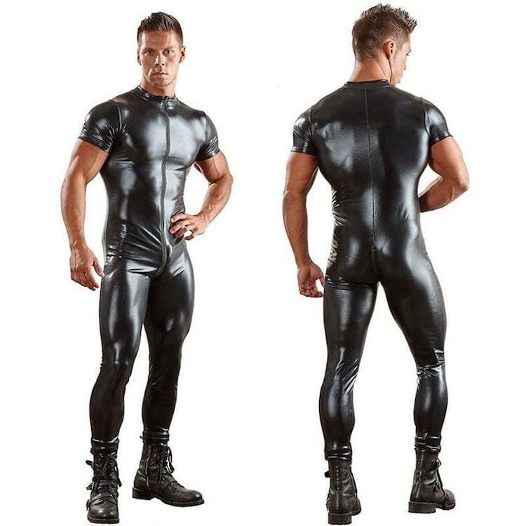 gay guys clothes - Latex Full Body Jumpsuit