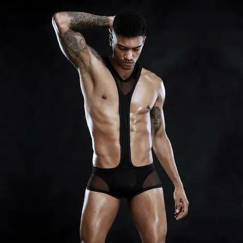 gay wear - sheer bodysuit