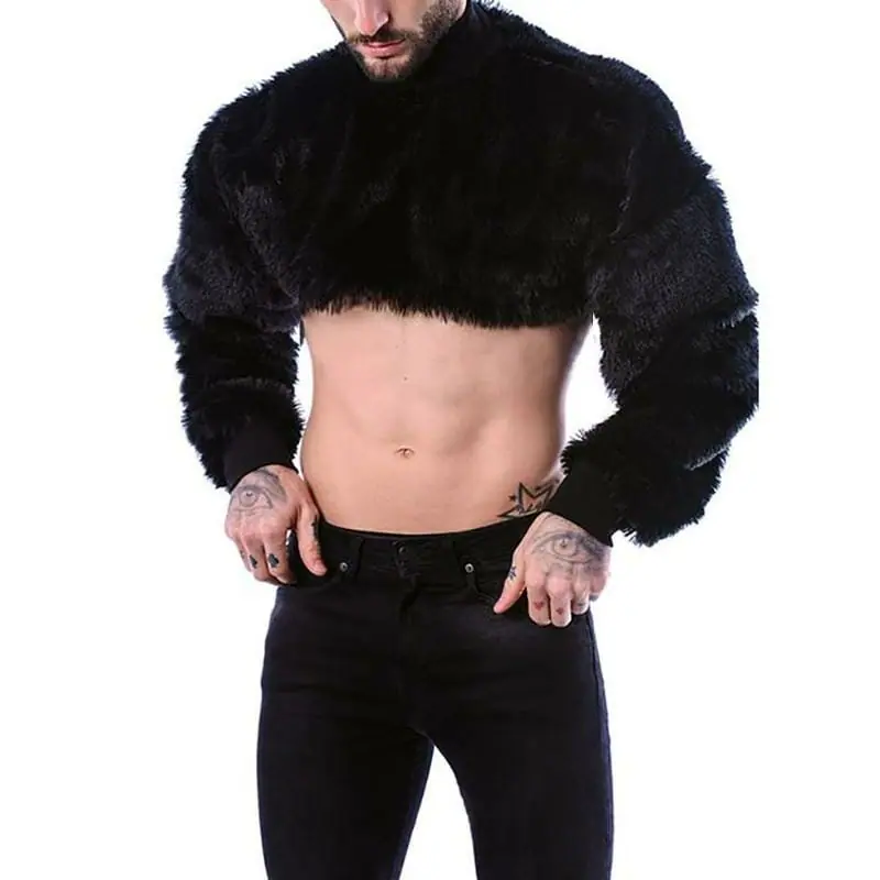 Iconic Fleece Cropped Top - gay crop top