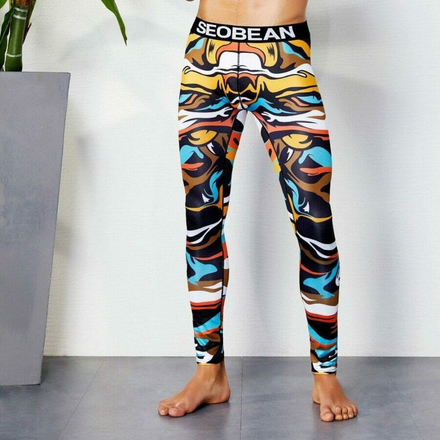 gay mens leggings - Seobean Elemental Workout Leggings : Underwear