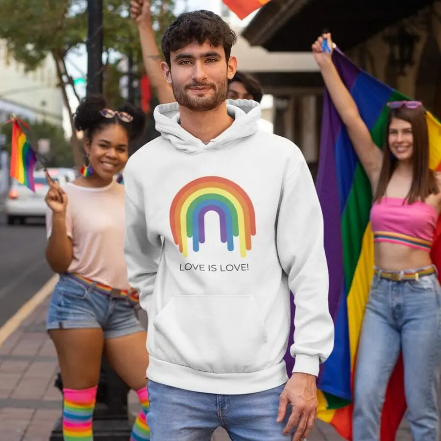 gay couple hoodies - Love Is Love Unisex Hoodie