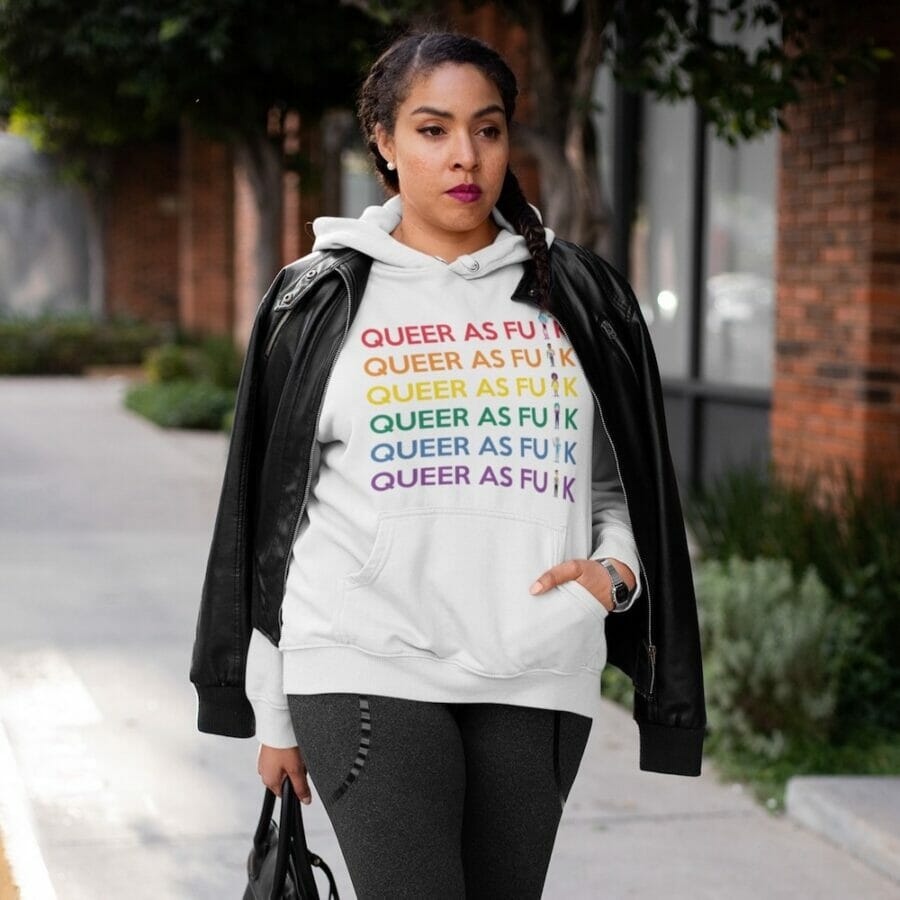 gay hoodies - Queer As Fu#k Unisex Hoodie