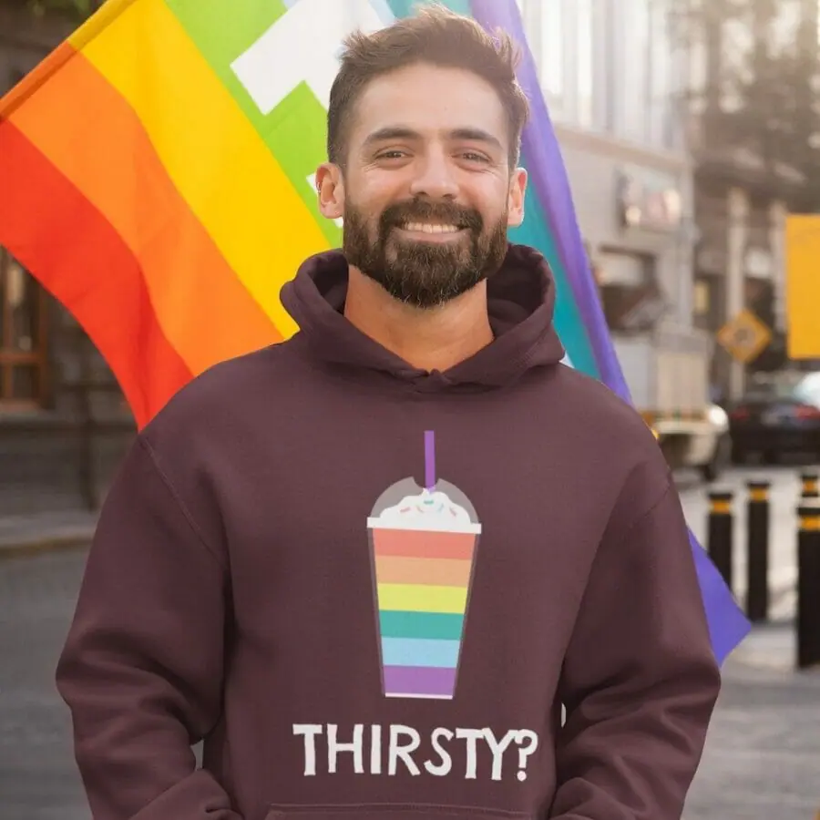 gay hoodies - Thirsty Unisex Hoodie