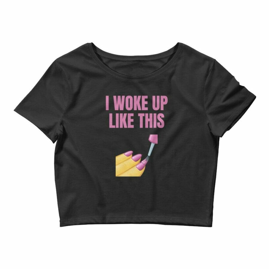 gay mens crop top - I Woke Up Like This Crop Top