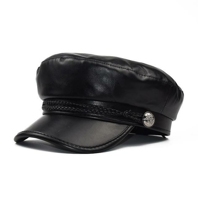 gay pride hat - gay hats - Kinky PU Leather Visor Cap