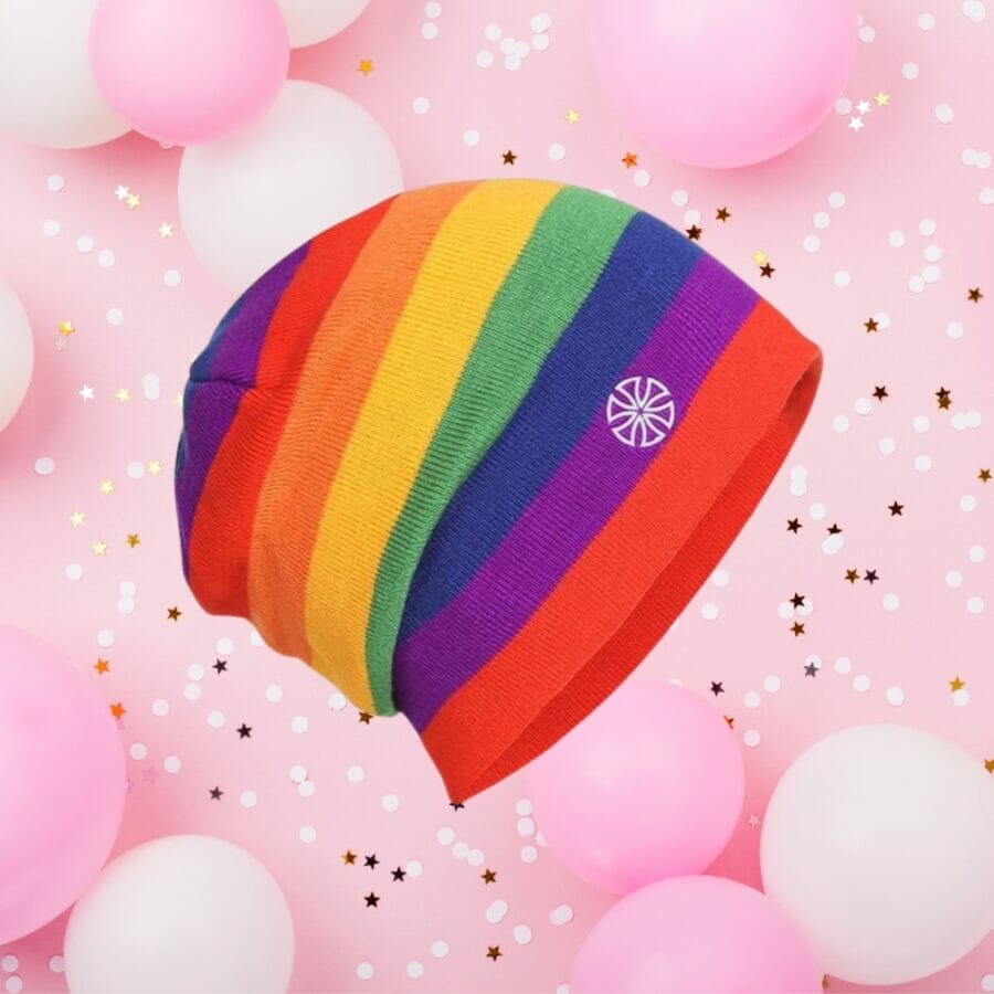 gay pride hat - gay hats - Rainbow Beanie