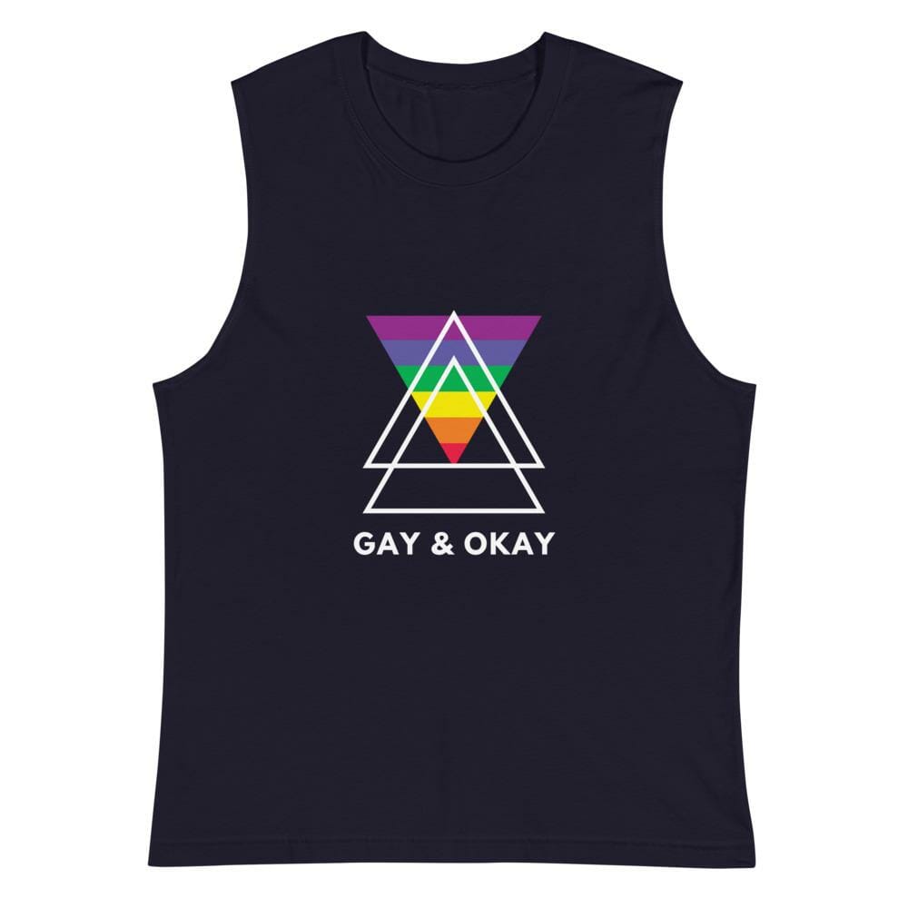 gay tank tops - Gay & OK Muscle Shirt