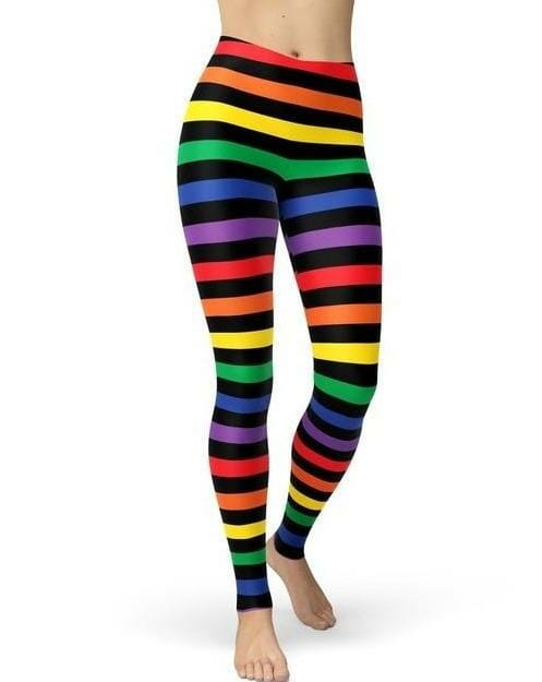 lgbt leggings - Striped LGBT Pride Leggings