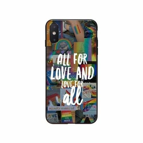 All For Love And Love For All iPhone Case - gay phone case - lgbt phone cases - gay pride phone case