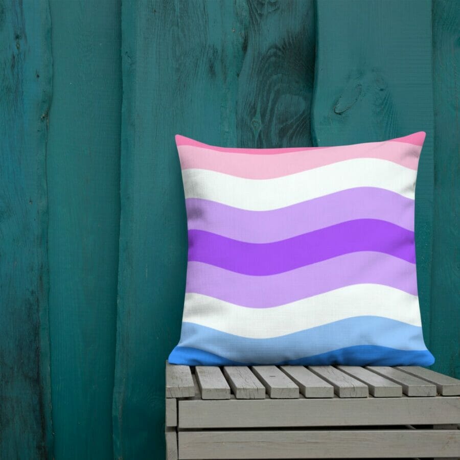 Bottom Looking for a Top Tops Please Form a Line Behind Me Gay Pride Party LGBTQ Throw Pillow Multicolor 18x18