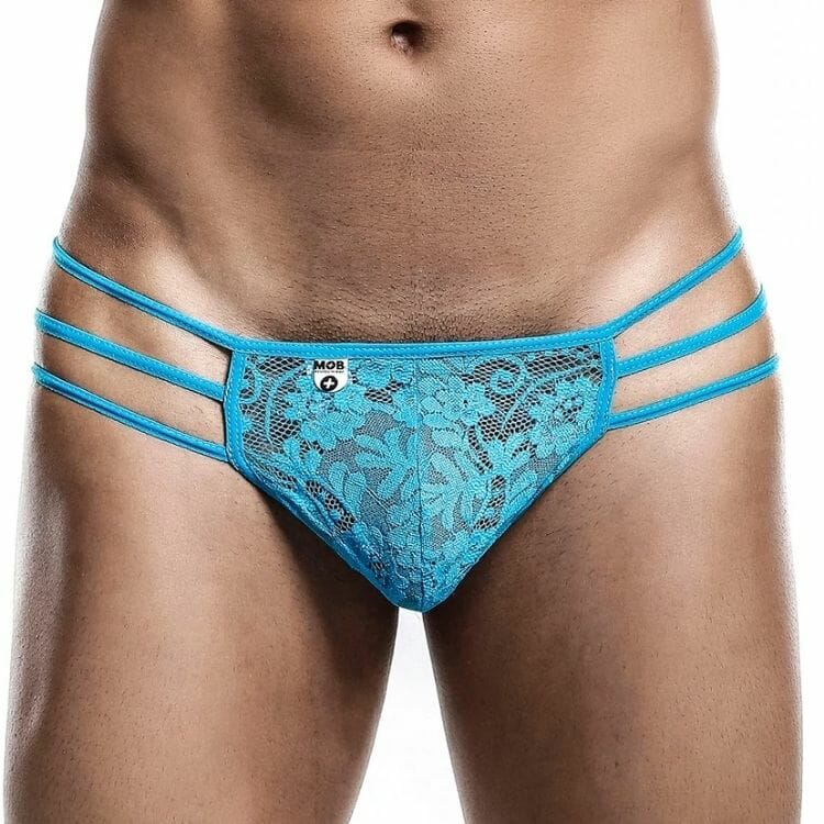 Best Lace Underwear For Men - MOB Sheer Triple Lace G-String Underwear