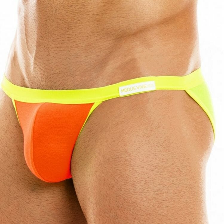 Best Modus Vivendi Underwear - Peace Microfiber Mini Tanga Briefs - Orange