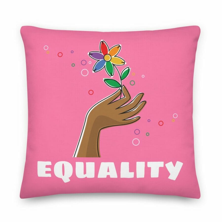 Equality Premium Pillow - gay pillow - pride pillow - lesbian pillow