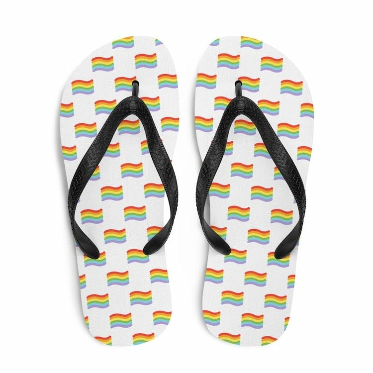 Gay Pride Flip-Flops - gay flip flops - gay jandals - lgbt flip flops