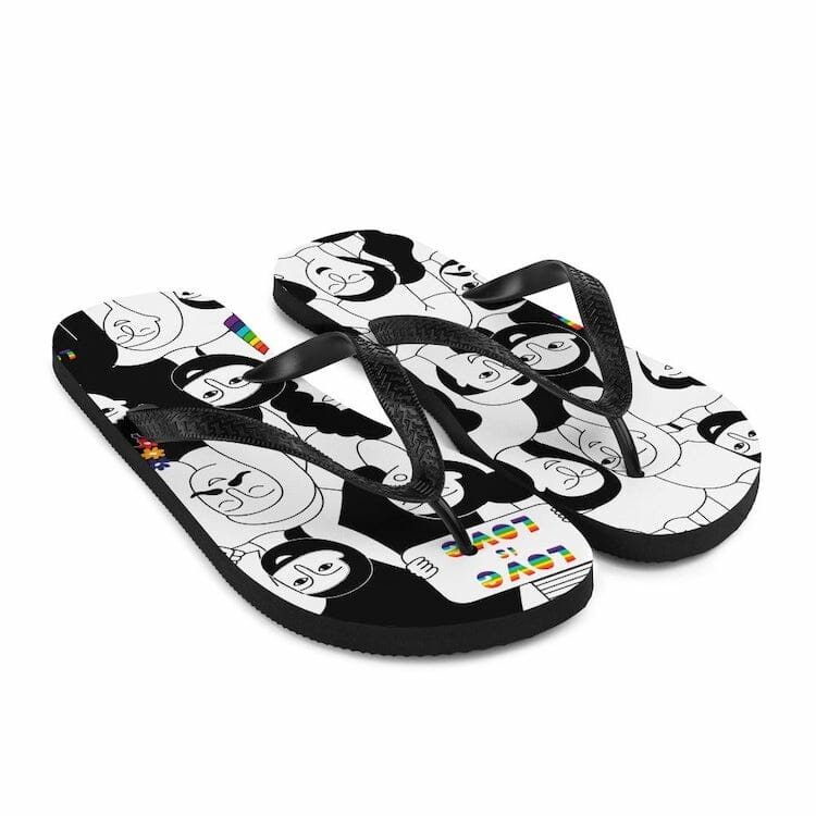 LGBT Flip-Flops - gay flip flops - gay jandals - lgbt flip flops