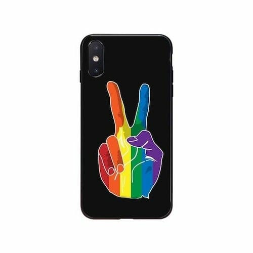 LGBT Peace Sign iPhone Case - gay phone case - lgbt phone cases - gay pride phone case